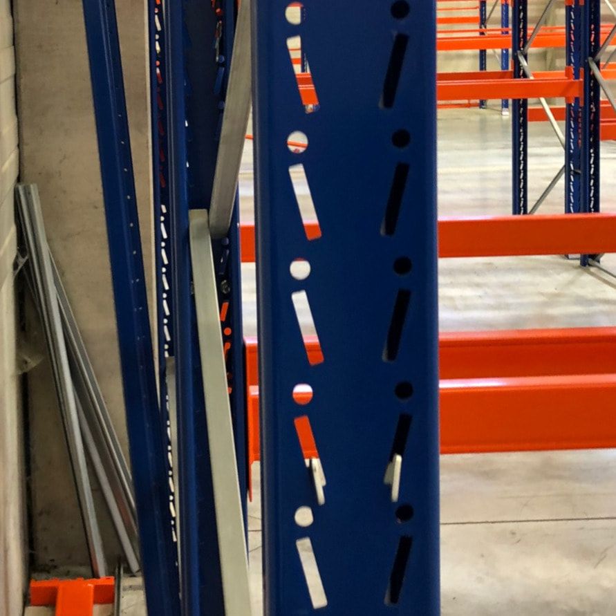 10 Stück SLP Palettenregal Ständer Rahmen Höhe ca. 9.030 mm / Tiefe 1.100 mm SL25, gebraucht
