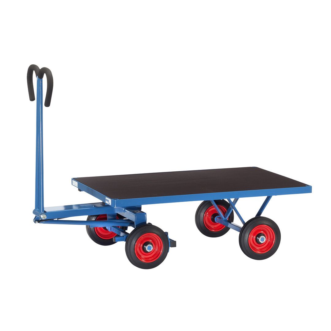 Fetra - Handpritschenwagen mit Zugöse - 700 kg - (BxT) 800 x 1.200 mm - Luftbereifung
