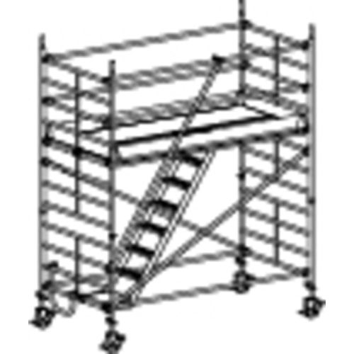 Treppen-Fahrgerüst mit Ausleger - fahrbar - 11.640 x 2.950 x 1.500 mm (HxBxT) - Hymer