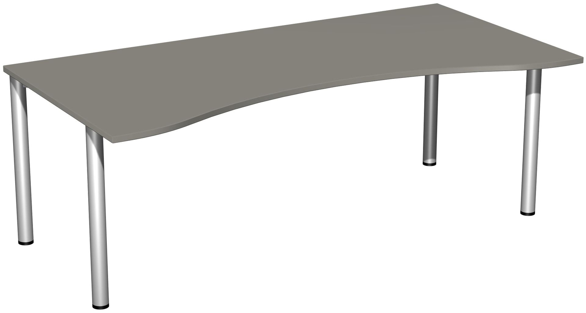 Ergo-Schreibtisch - 4-Fuß Flex - Bürotisch - 720 x 1.600 x 1.000 mm (HxBxT) - Gestell anthrazit - Ahorn