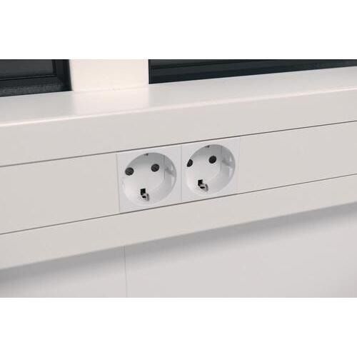 Bürocontainer, Aufsichtsstand, Meisterbüro, Lagerhallenbüro, mobil, für Innen, 2.680 x 4.560 x 3.390 mm (HxBxT), 15,45 qm, mit Fußboden