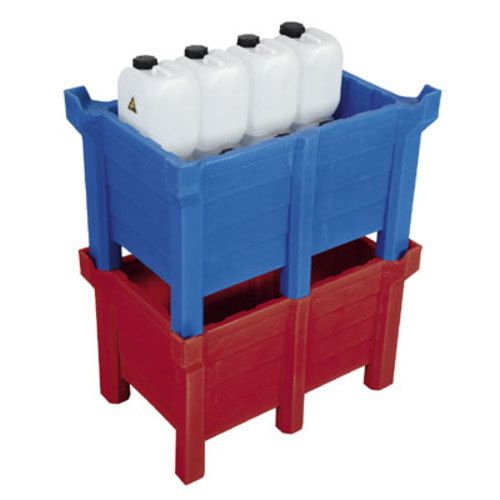 Transportbehälter PE - 260 l - 500 kg - 1060x860x650 mm - stapelbar - Farbe blau